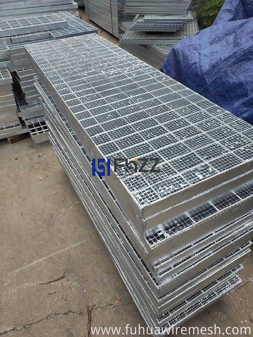 Press Welded Metal Open Bar Steel Gratings, Hot Dipped Galvanized Steel Bar Gratings for Construction